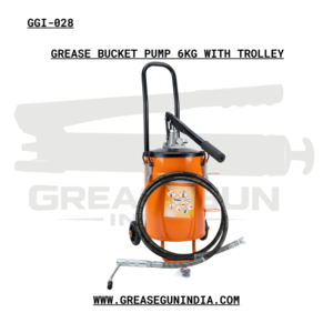 GREASE BUCKET PUMP 6KG WITH TROLLEY