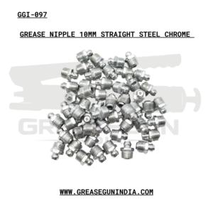 GREASE NIPPLE 10MM STRAIGHT STEEL CHROME