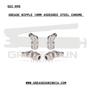 GREASE NIPPLE 10MM 45DEGREE STEEL CHROME