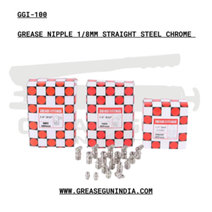 GREASE NIPPLE 1/8MM STRAIGHT STEEL CHROME
