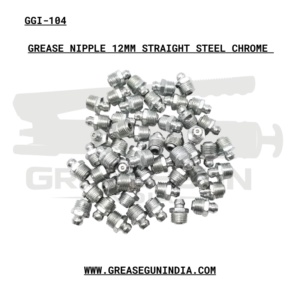 GREASE NIPPLE 12MM STRAIGHT STEEL CHROME